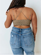 Sweet Crochet Bralette Olive