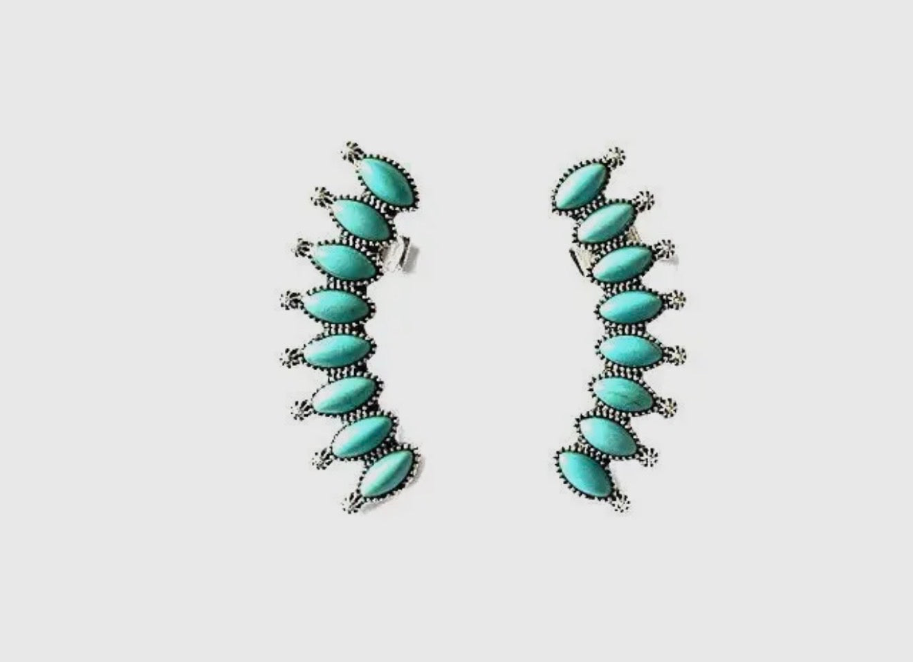 Turquoise Cuff Earrings