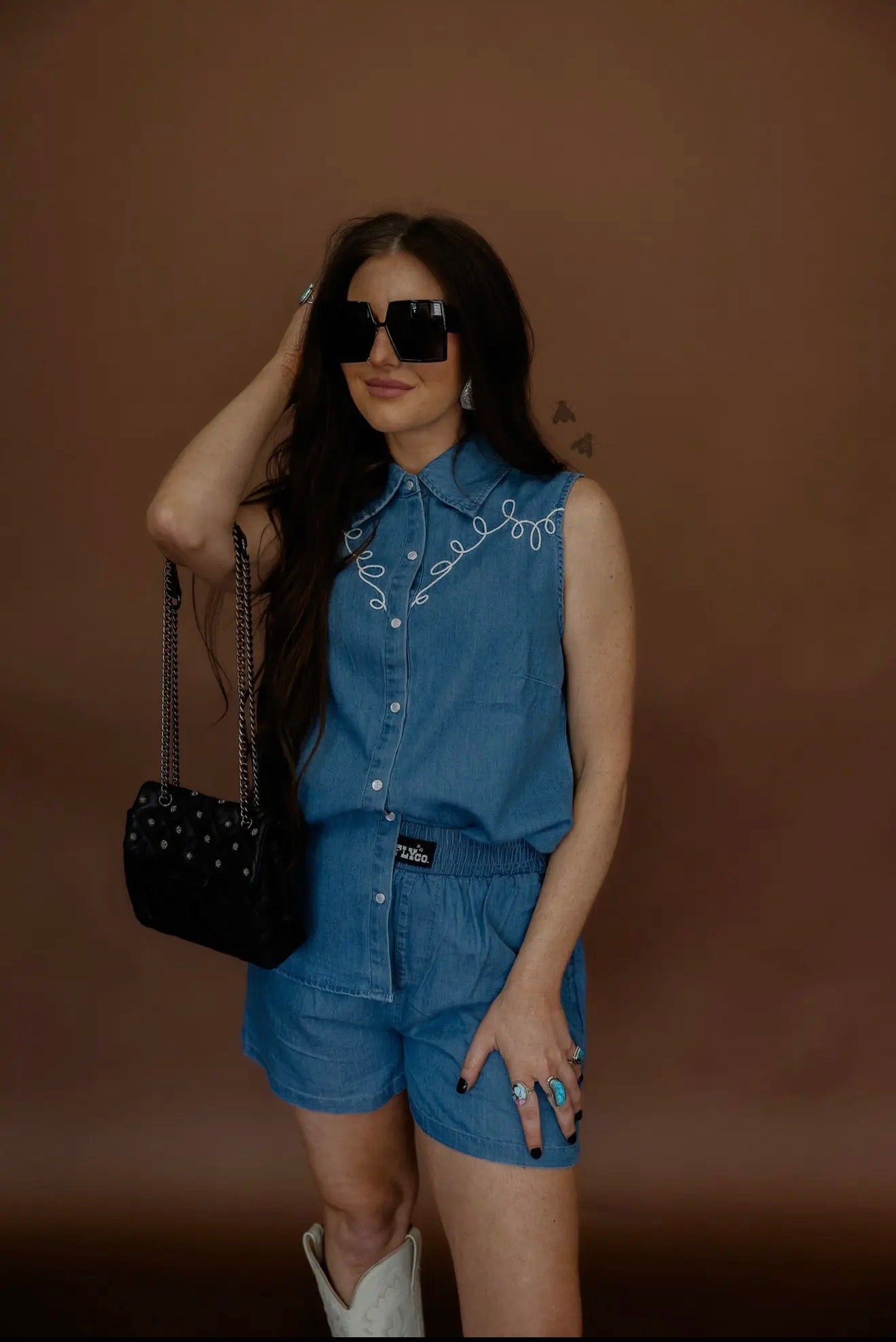 Dallas Days Denim Pearlsnap