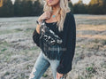 Western Cowhide Fringe Bum Bag