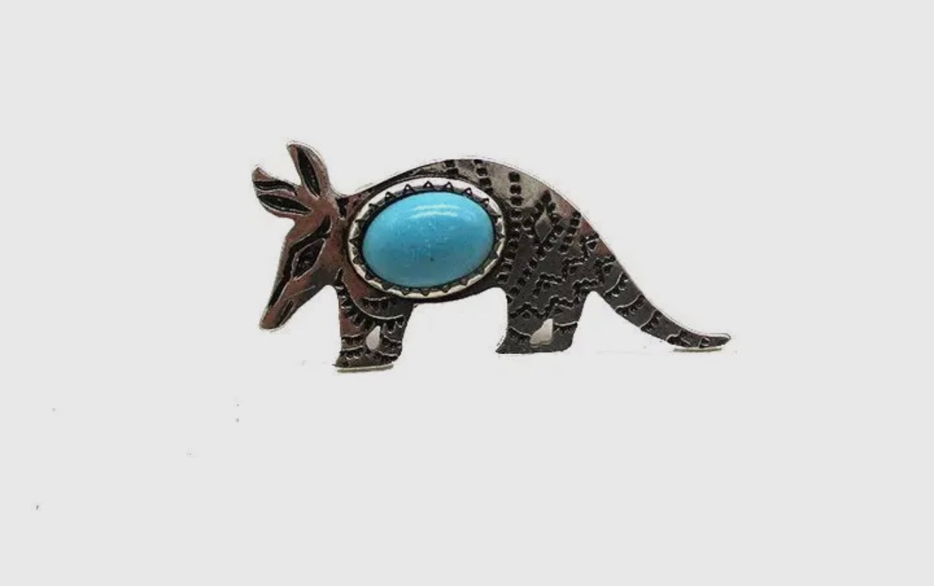 Armadillo Turquoise Ring