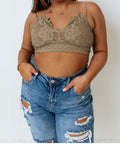 Sweet Crochet Bralette Olive