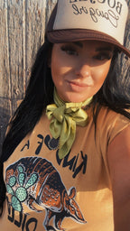 Kind of a Big Dillo Mustard Muscle Tee