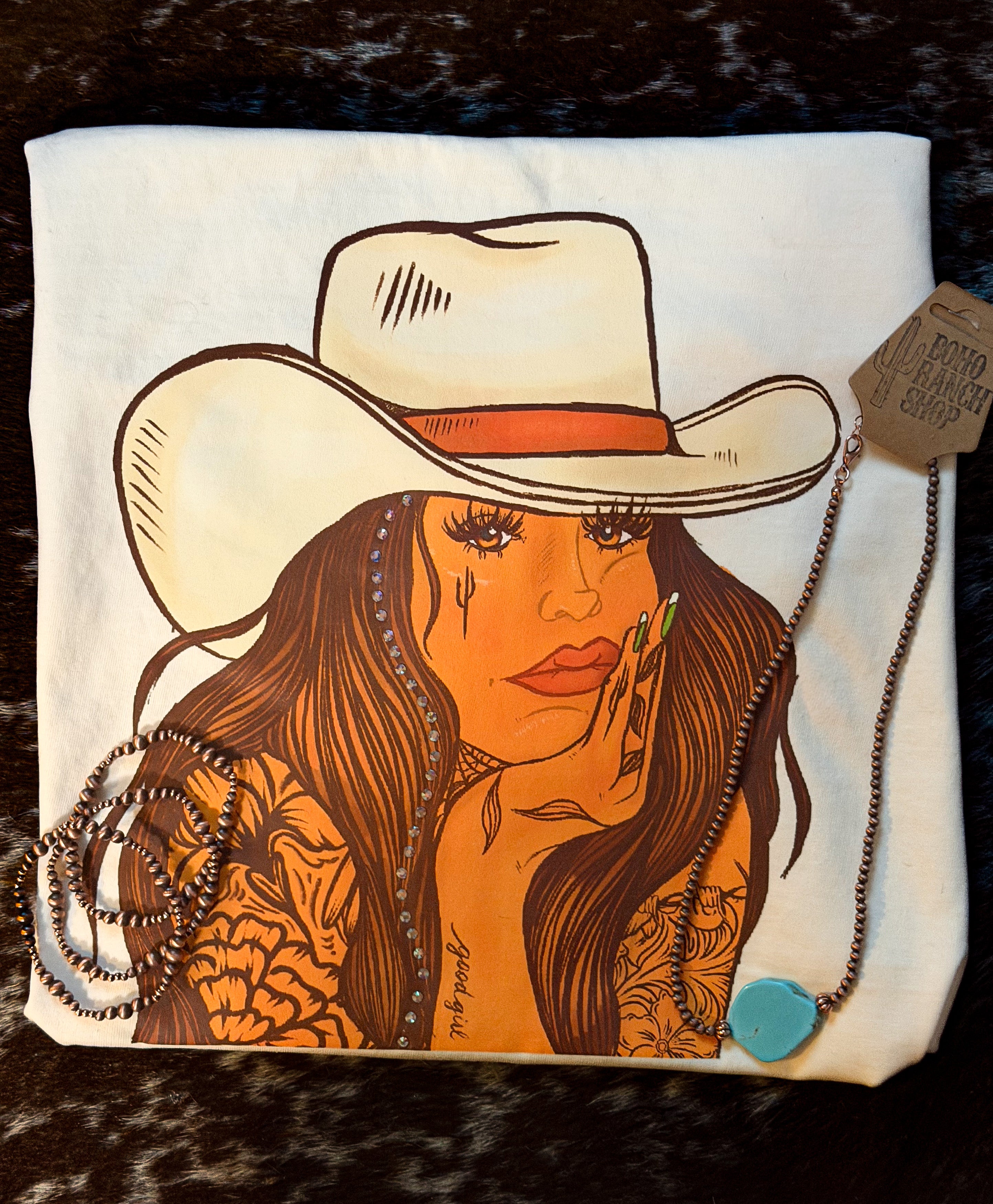 Cowgirl Short Sleeve Tee Shirt