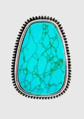 Turquoise Slab Cuff Ring