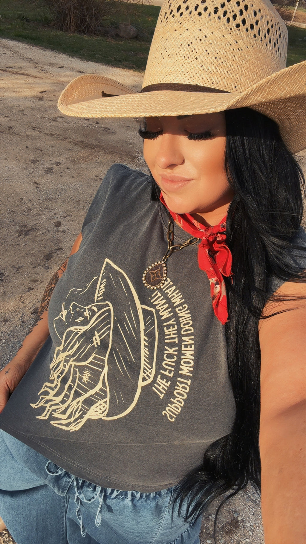 Women doing wtf they want- Pepper Muscle Tee