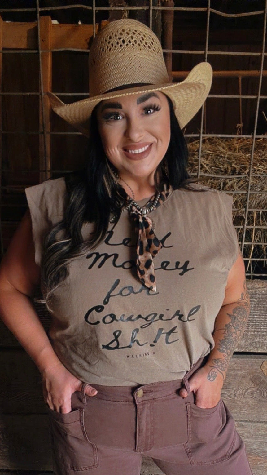 Need Money For Cowgirl Sh!t Muscle Tee