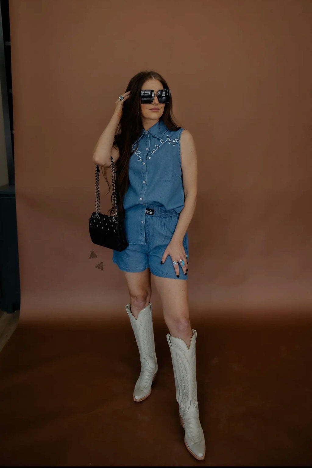 Dallas Days Denim Pearlsnap