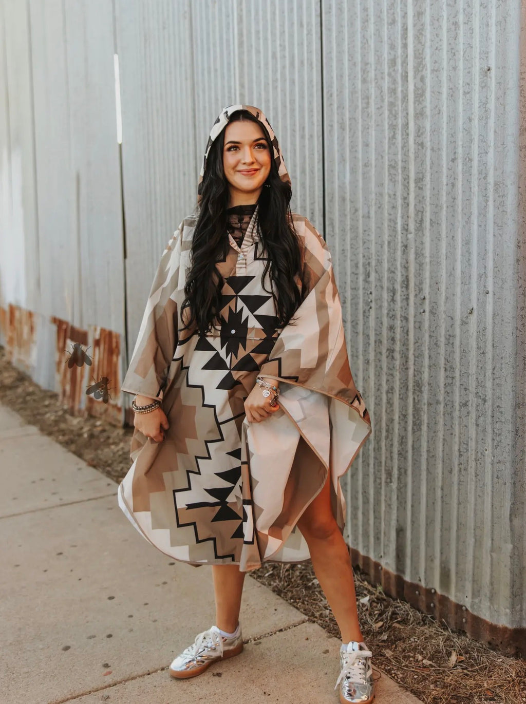 Aztec Rain Poncho