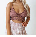 Sweet Crochet Bralette Wine